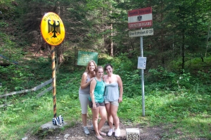 Border Crossing from Austria into Germany from Rick Steves Recommended Hike